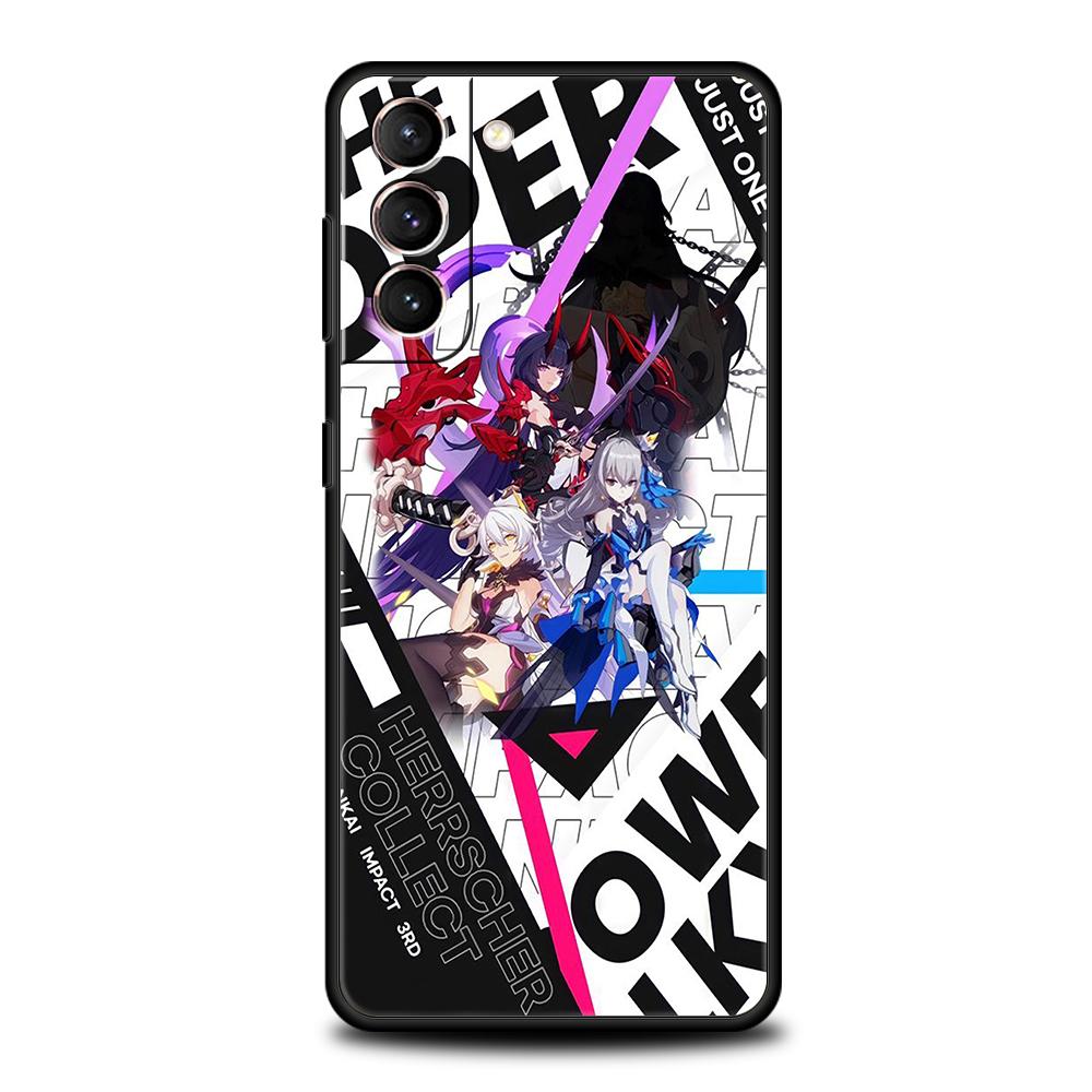 

Honkai Impact 3rd Game Phone Case For Samsung Galaxy S24 S23 Ultra S22 S21 S20 FE 5G S10 S10E S9 Plus S8 Silicone Black Cover Samsung S9