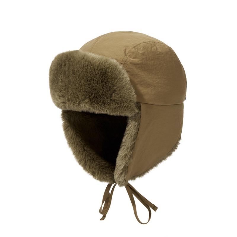 Autumn and Winter Men's and Women's Warm Ear Protectors, Fleece Thickened Outdoor Sports Waterproof and Cold-proof Skiing Flight Hats