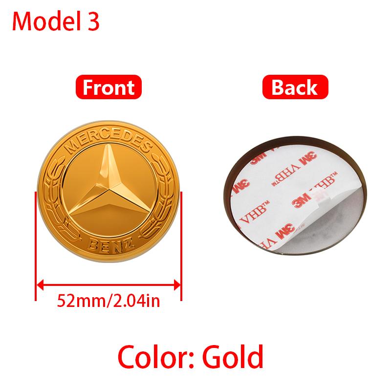 OFK3 Car Styling Logo Steering Wheel Center Badge Logo Sticker For Mercedes Benz AMG W204 GLC CLA W205 W203 W206 W253 Car Ornaments