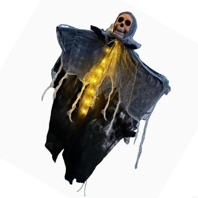 Halloweenowy Wiszący Duch Szkieletowy Oświetlony Duch Wisząca Dekoracja Imprezowa Dekoracje Domu na Halloween