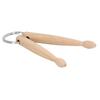 1Pcs Key Chain Beech Small Lightweight Drum Stick Delicate Keychain Bag Decoration