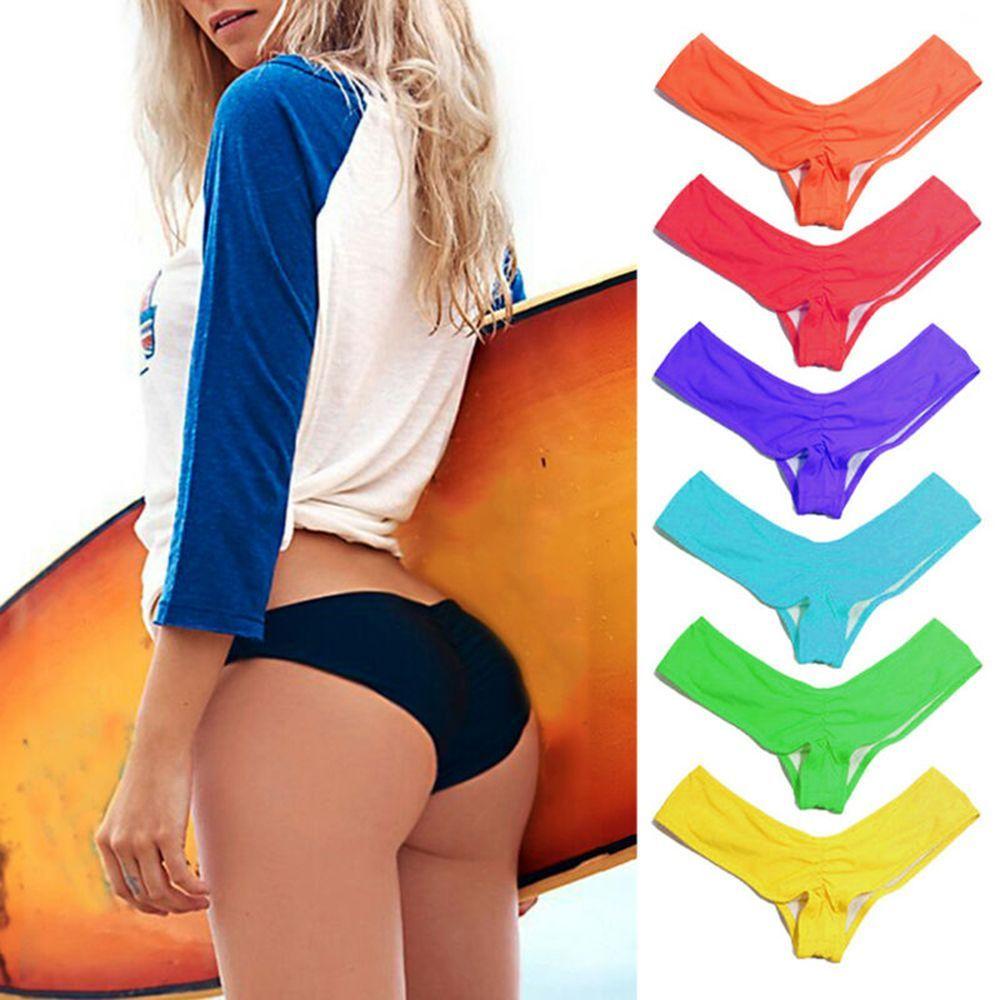 

Ties Classic Thong Shorts Side Biquini Bikini Swimwear Swimsuit Briefs 2XL рожевий