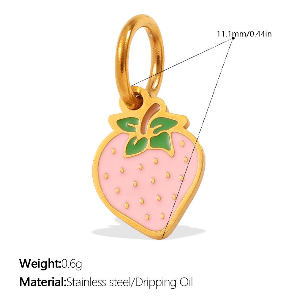 Cross-Border Red Fruit Pendant Series: Apple, Strawberry, Pitaya Shapes - Cute and Versatile Ornament