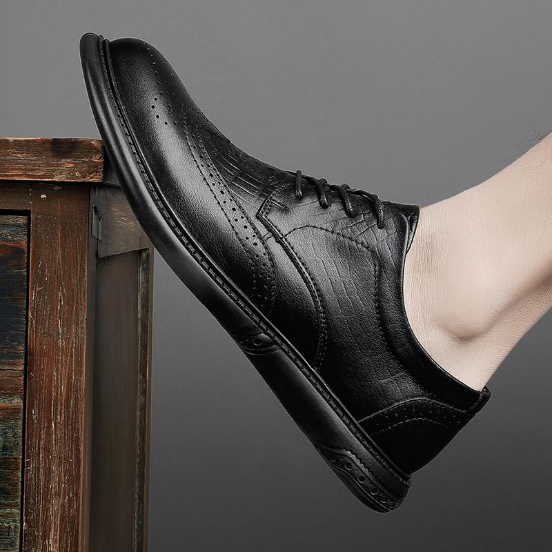 Freizeitschuhe Herren Echtes Leder Schuhe Hohe Qualität Luxus Marke Herren Business Schuhe Männer Formale Kleid Oxfords Schuhe Größe 37-47