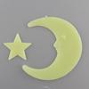 Cartoon Moon Star Noctilucent Glow In The Dark Plastic Wall Sticker Kid Decal