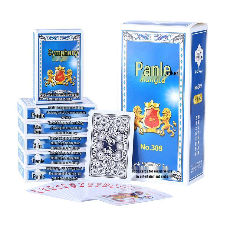 Xiang Yue High-End Poker Cards - Durable, Thickened Paper, Pack of 10 for Entertainment Clubs
