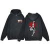Hot Anime Baki Hanma Graphic Print Men Women Vintage Hoodies Washed Cotton Streetwear Harajuku Unisex Casual Loose Sweatshirt