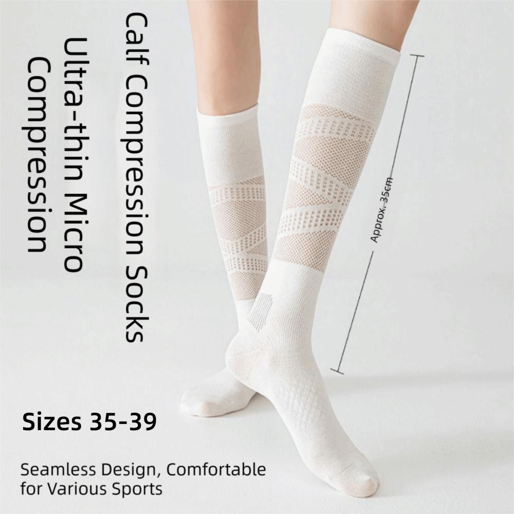 Ultra-thin Pressure Calf Socks Cottoon Mesh Long Socks High Quality Fitness Calf Socks for Women