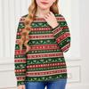 Christmas Day Sweatshirts For Children Boys And Girls Knit Sweater Cute Shirt Fall Crewneck Pullover Tops