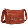 Fashionable Casual Shoulder Bag, Handbag, Multi-layer Large Capacity Crossbody Bag, Commuting Bag
