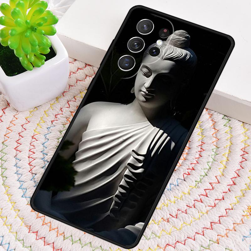 Buddhism Buddha Statue Vintage Gautama Phone Case for Samsung Galaxy Note 10 Pro S26 Ultra S23 S24 FE S25 S21 S22 PLUS Cover