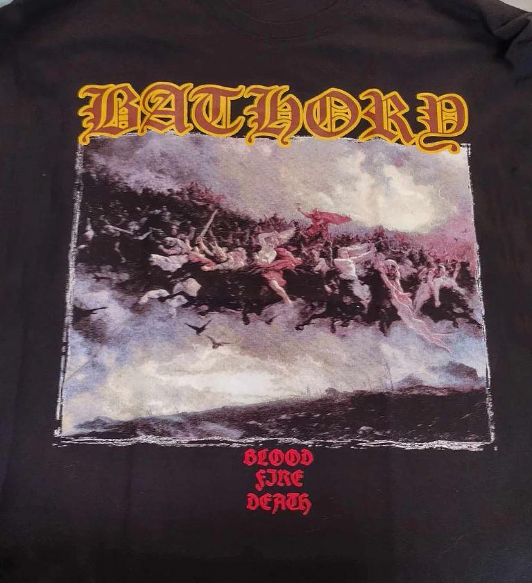 Bathory Band Blood Fire Death Album Unisex T-skjorte Alle Størrelser UB068