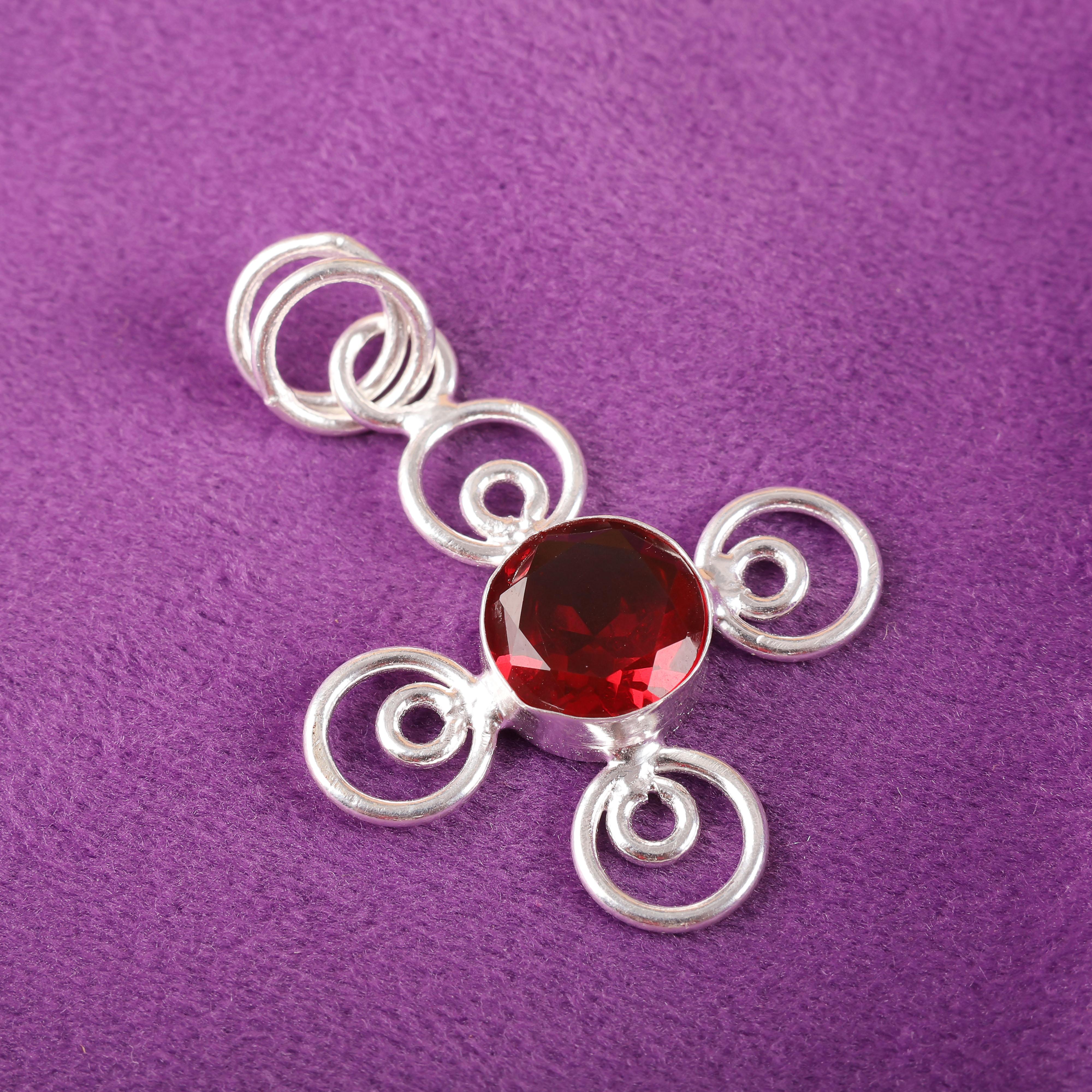 

Pink Rubellite Gemstone Jewelry, 925 Sterling Silver Pendant, Handmade Charming Pedant, Bohemian Rubellite Pendant For Grandma Gift 1.57 Inches розовый