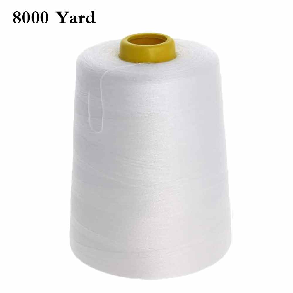 8000 Yards Spools Sewing Polyester Thread 402 Thread Embroidery Thread for DIY Sewing Machine Clothes Sewing Accessories