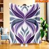 1pc 2D Flat Printing Spring And Summer New Arrival Purple Gradient Streamline Pattern Digital Print Blanket, All-Season Use, Casual Throw, 100% Fiber 