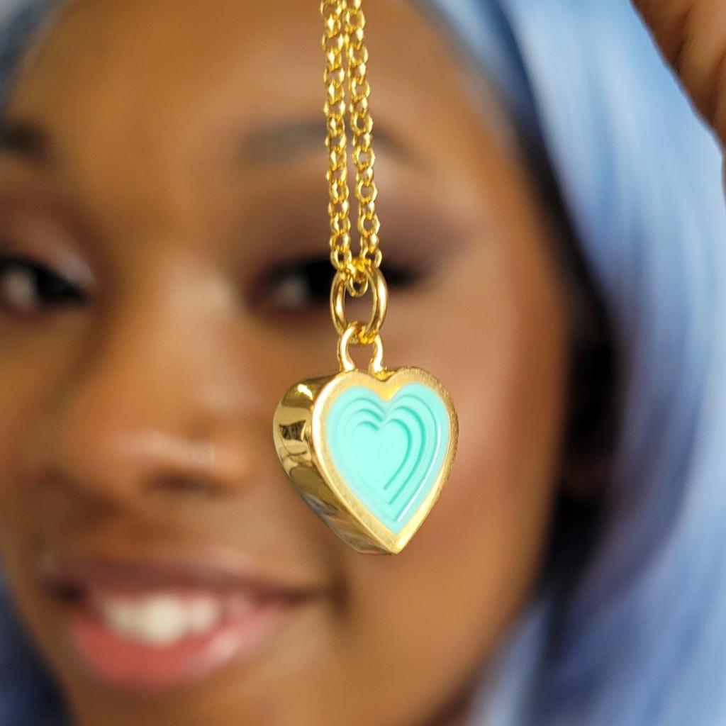 Liebe Edelstahl Halskette Stern Edelstahl Geometrische Halskette Vakuumvergoldet 18K Farbechtheit