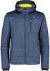 CMP Men's Mottled Softshell Jacket with Detachable Hood (3A01787N-M)