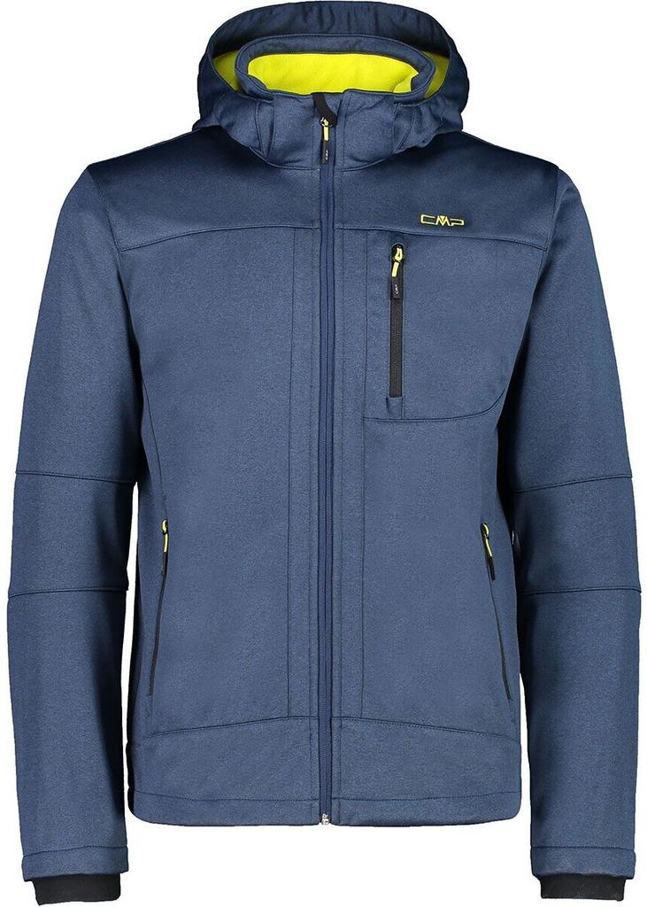 CMP Men's Mottled Softshell Jacket with Detachable Hood (3A01787N-M)