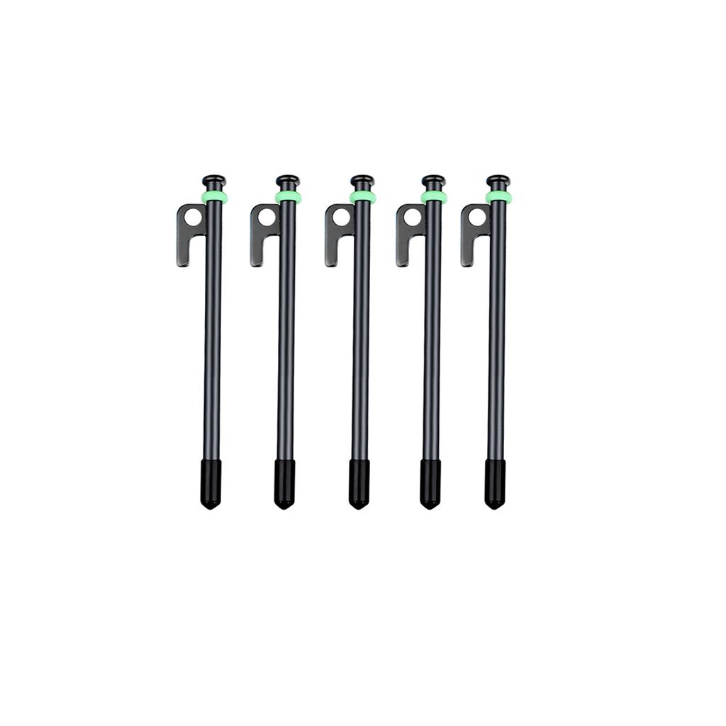 10 Stück Zeltnägel Metall, 12 Zoll Camping-Erdnägel mit Leuchtring für erhöhte Sichtbarkeit, Langlebige Bodenheringe für Outdoor-Abenteuer