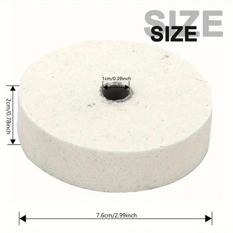 3 Zoll 75mm Schleifstein Polierscheibe Metallschleifpolierpad Polierräder für Tischschleifmaschine Metallbearbeitung
