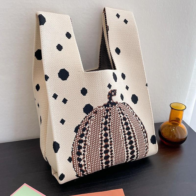 High quality thickened birthday banquet baby gift bag knitted bag gift woven bag handbag tote bag women's bag