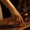 Thai Ethnic Style Finger Bracelet Exotic Hollow Geometric Bracelet  Festival