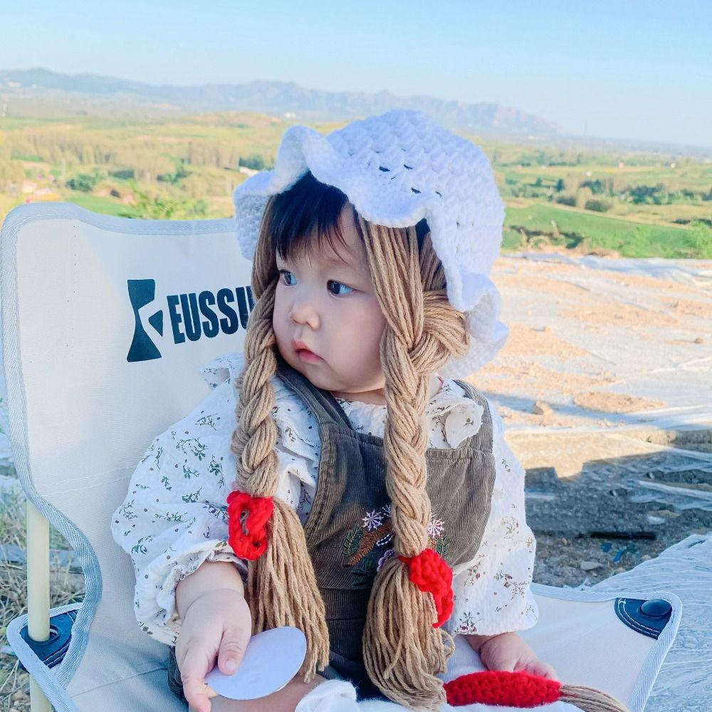 

Cute Wig Princess Hat Autumn Winter Photography Props Fashion Ear Protection Hat