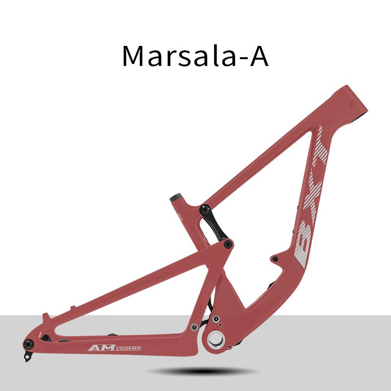 Telaio Full Suspension BXT 29er Boost, Telaio MTB in Fibra di Carbonio Gancio UDH, Boost 148x12mm, Escursione 100mm-120mm