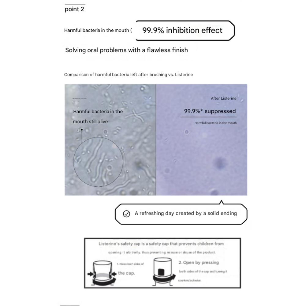 Listerine Fresh Burst Smak Mięty Zielonej 250ml