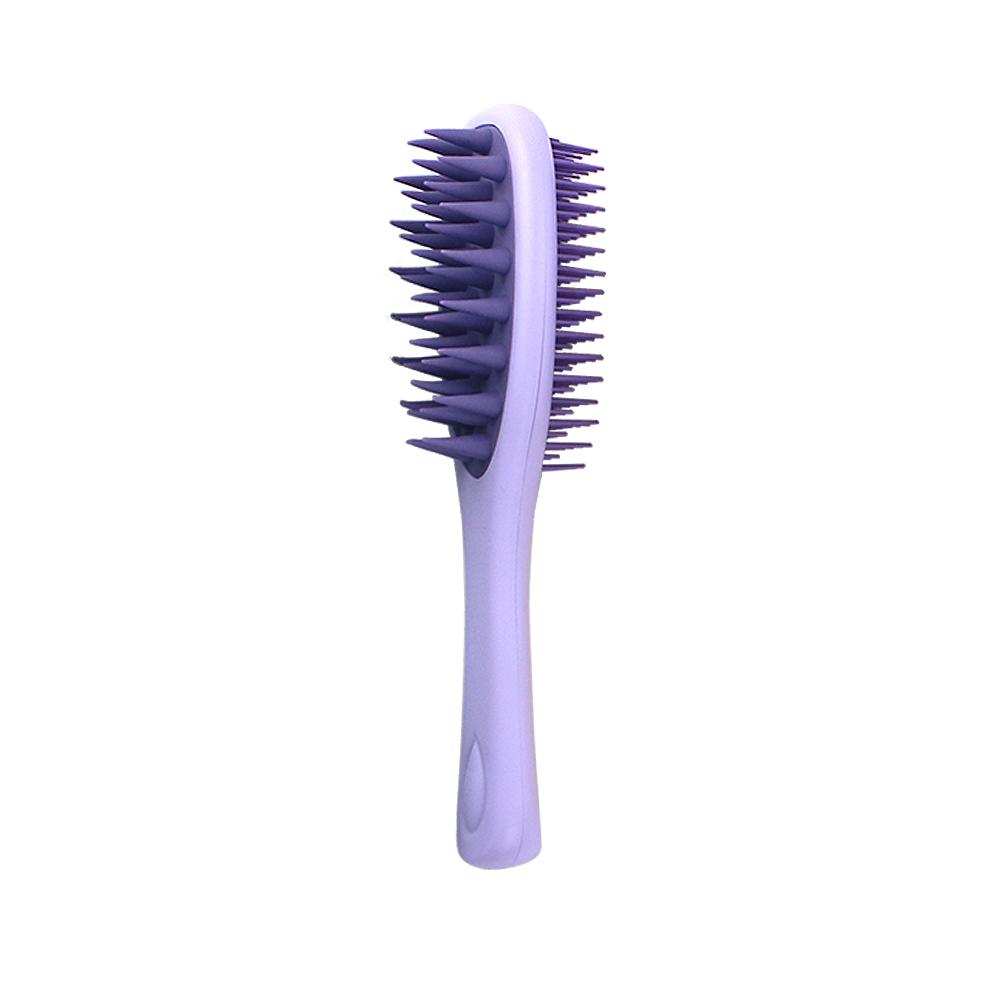 Home Long Handle 2-in-1 Comb for Double-sided Shampoo Brush Silicone with Handle Shampoo Comb Wet and Dry Shampoo Massage Brush