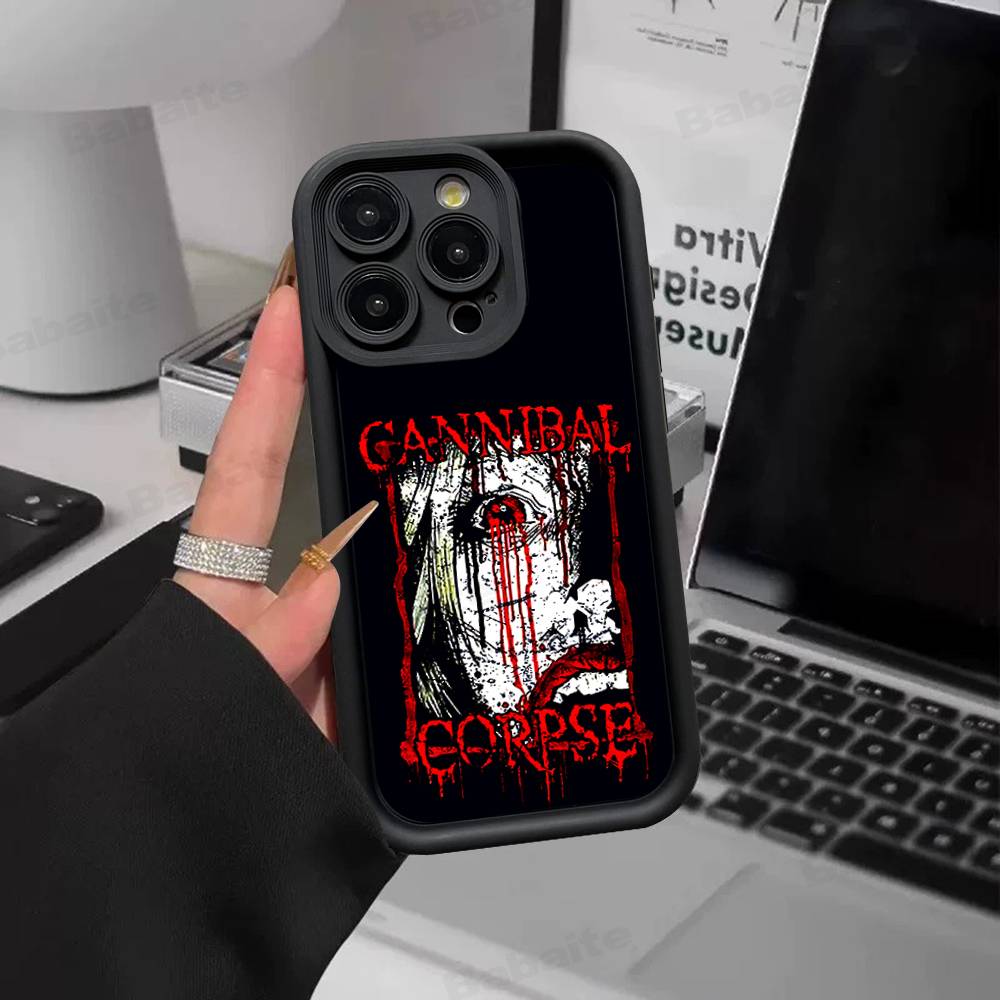 C-Cannibal C-Corpse Band Phone Case For IPhone 16 15 14 Plus 13 12 11 17 Pro Max Pro Soft Cover