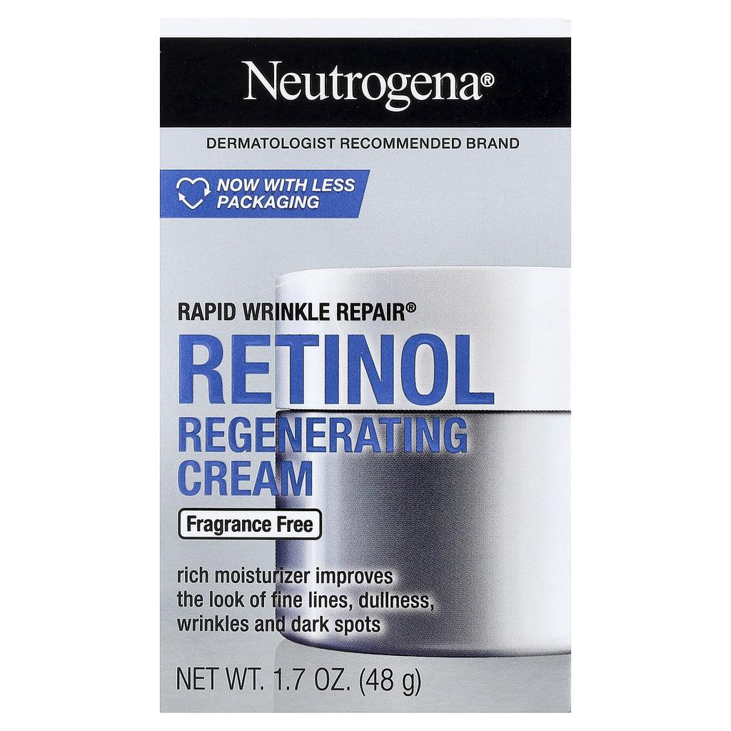 Neutrogena Rapid Wrinkle Repair®, Retinol Renewal Cream, Parfümfrei, 1,7 oz (48 g)