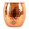 Copper Glass Tumbler, Hammer Design, Drinkware, 550 ML Each, Set of 6