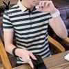 Men's Striped Polo T-shirt