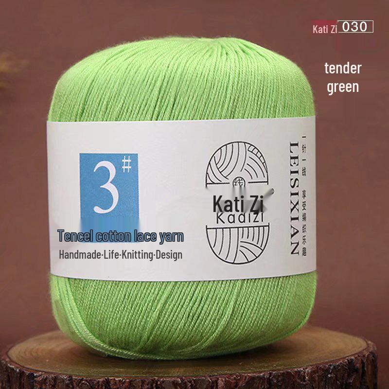 Mercerized Cotton Lace Yarn No. 3: DIY Hand-Knitted Crochet for Children - Spring/Summer Sweater & Coat - Free Shipping