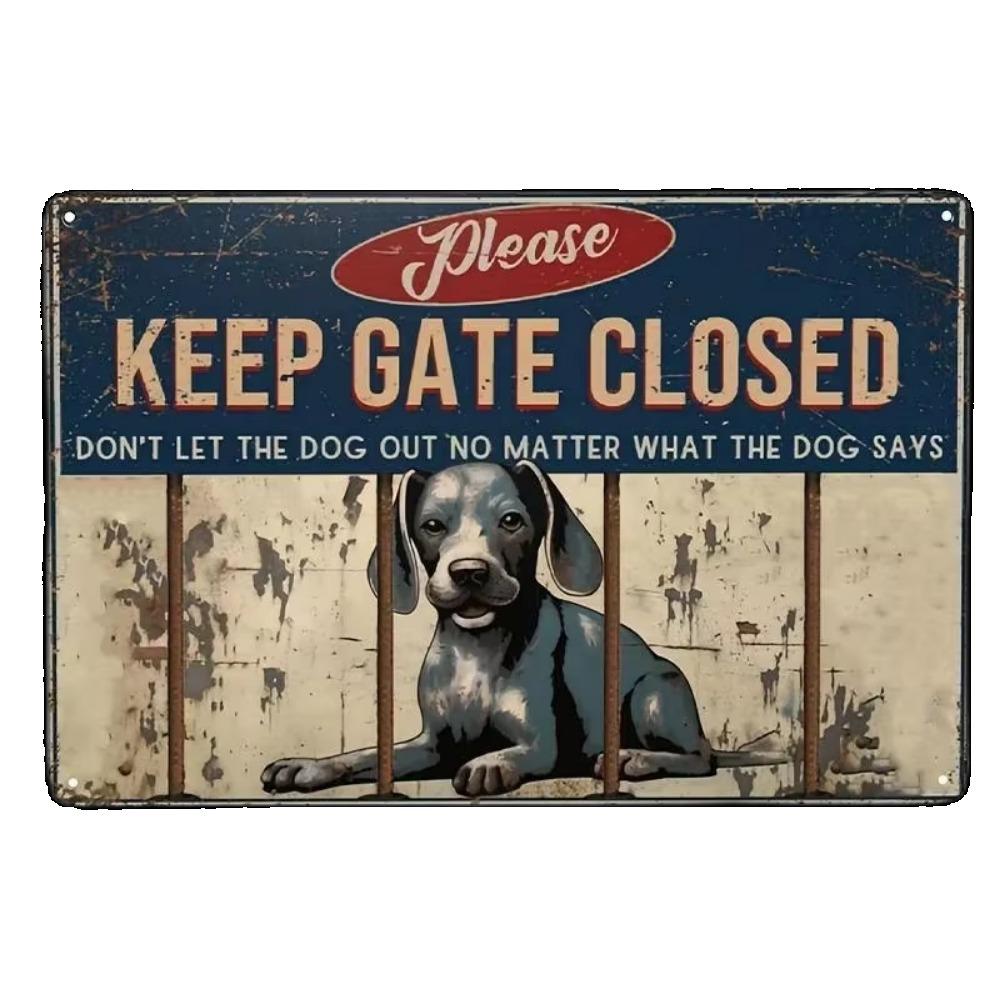 1PC Thick Metal Tin Sign-Corgi Dog Tin Sign -Novelty Posters,Home Decor Wall Art,Funny Signs for Home/Kitchen/Garage/Man Cave