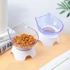 1 Stück-Für Katzen Hunde Futternäpfe Rutschfeste Tierfutter- und Wassernäpfe Katzennapf Fütterungsprodukte Haustierbedarf Mit Ständerbasis Transparent