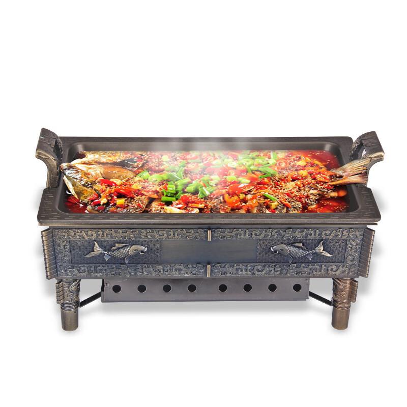 ZISIZ Ancient Tripod Non-Stick Charcoal Fish Grill