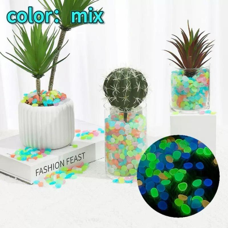 

Glow in The Dark Garden Pebbles Glow Stones Rocks for Walkways Garden Path Patio Lawn Gardens Yard Decor Luminous Stones 1bag(100pcs)