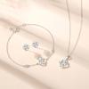 S925 Sterling Silver Four Leaf Clover Bracelet, Women's Fashion Classic Mosonite Bracelet, Internet Celebrity Design Jewelry
