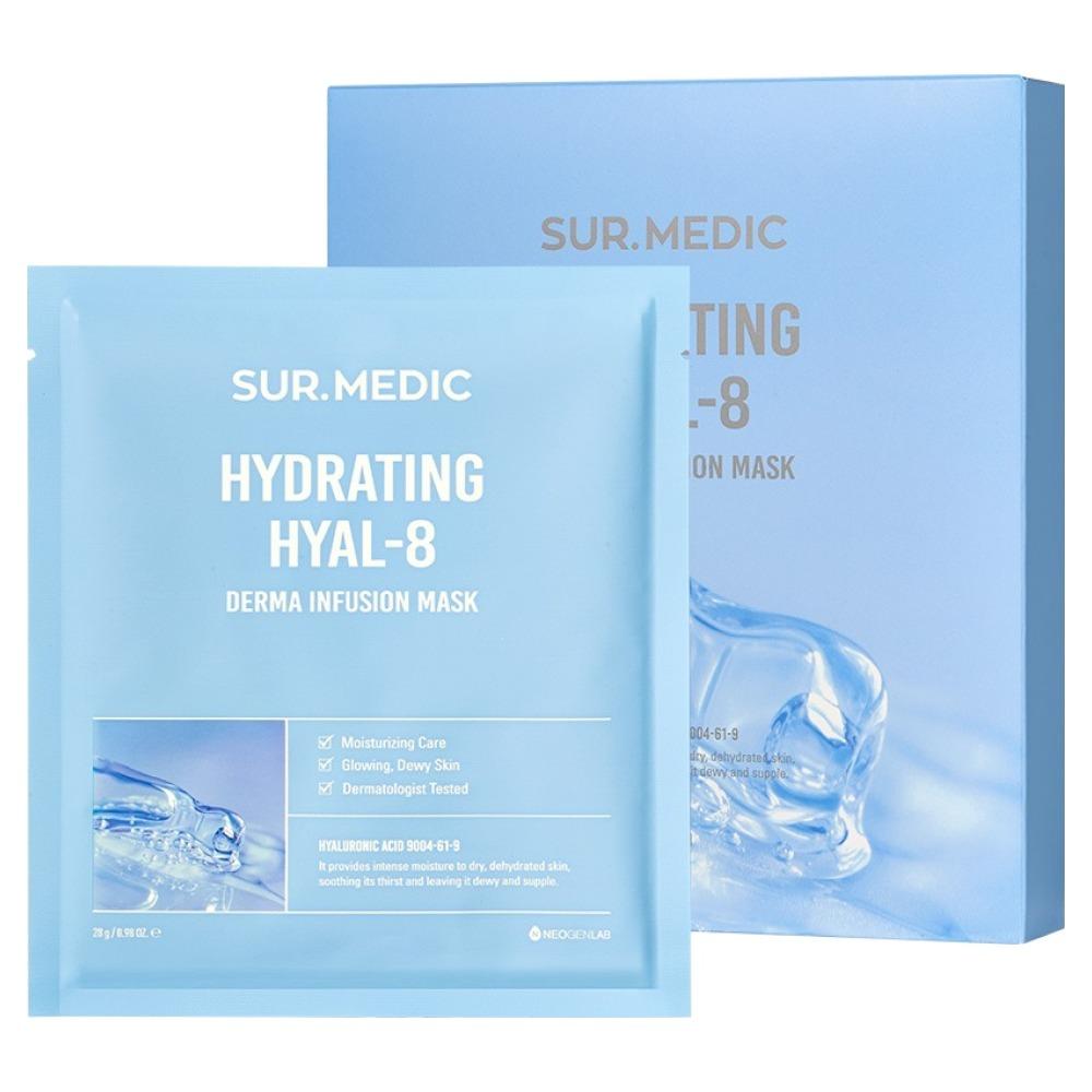 

Sur.Medic+ Hydrating Hyal 8 - Intensive Deep Moisturizing & Plumping Sheet Mask (10 Sheets / 1 Box)