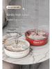 Rotating Compartmented Fruit & Nut Plate with Lid - Elegant Snack Server