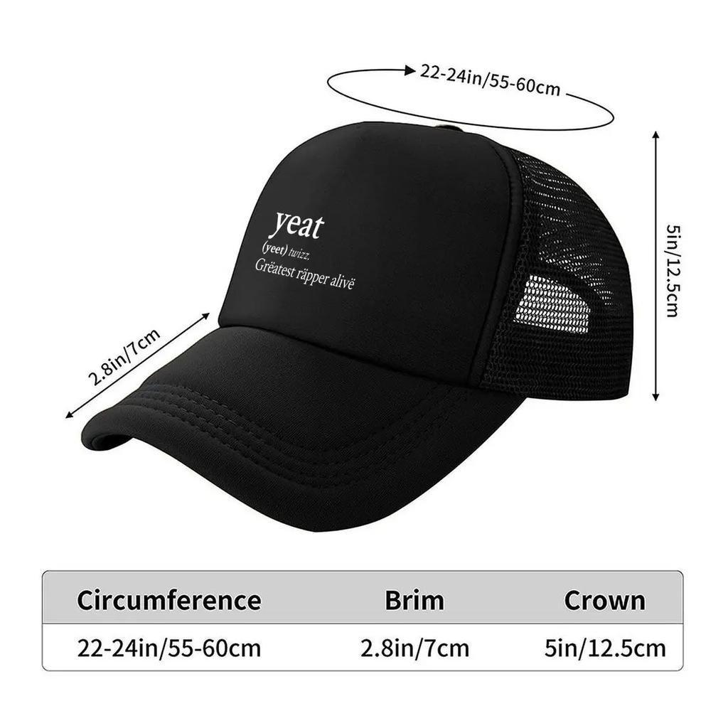 Yeat Rapper Music Fan Art Design Mesh Baseball Cap