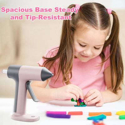 Cordless Hot Glue Torch with 30 Pcs Sticks 30s Preheat Auto Shut-Off Mini Glue Torch with 2000mAh Battery for DIY School Crafts Arts Project