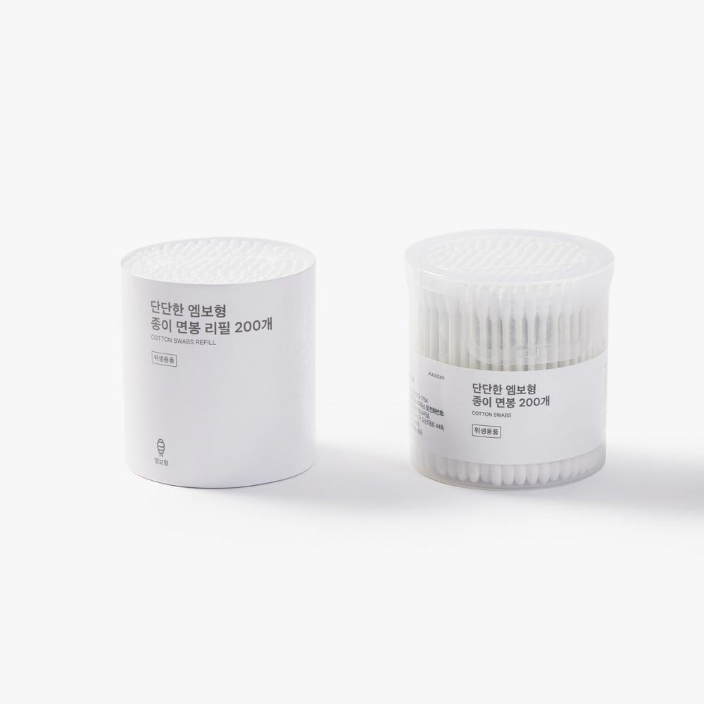 Embossed Paper Swabs Refill 200pcs