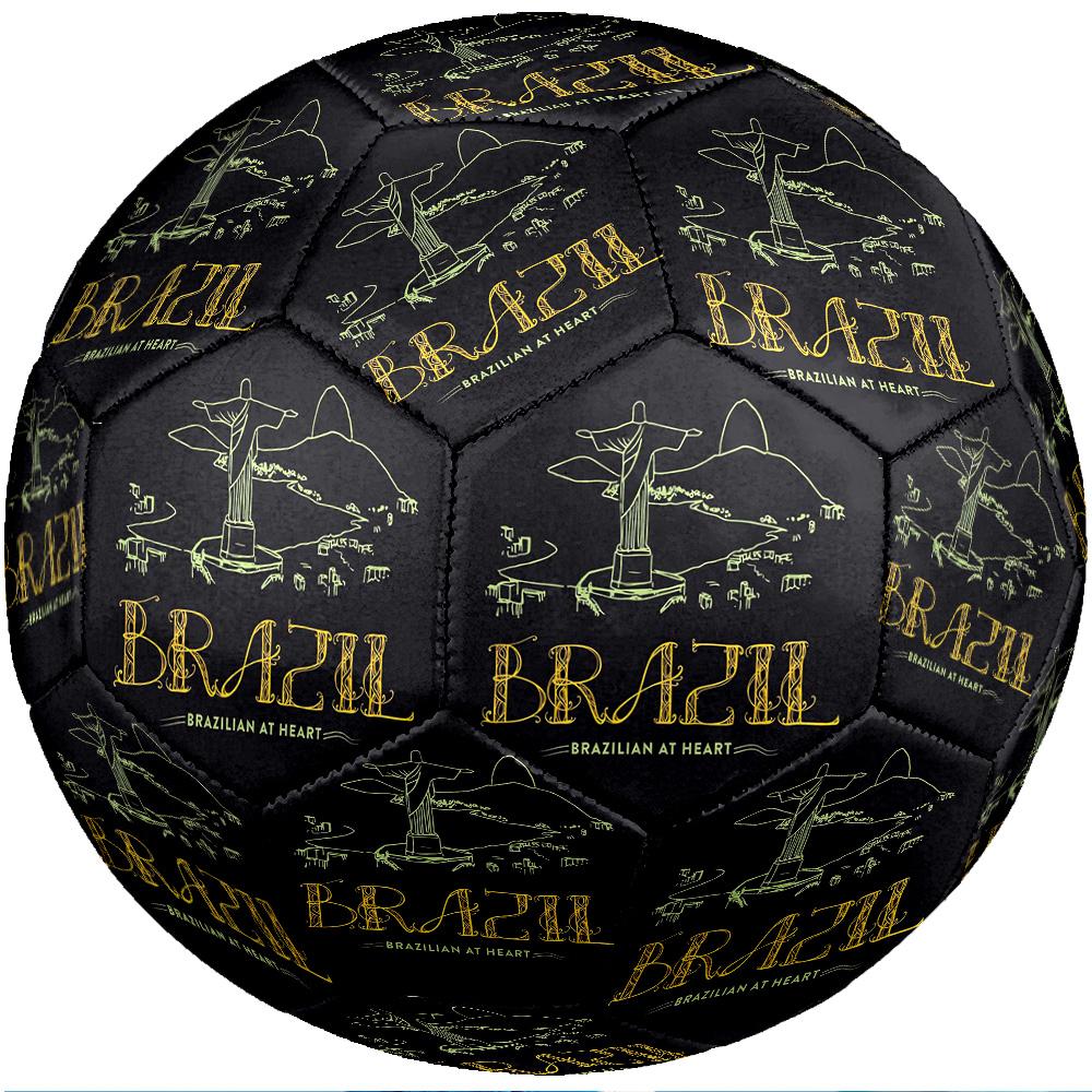Brazil National Football Team Theme Soccer Ball Size 5 Soccer Ball Soft Touch Professional Training Football for Outdoor Sports