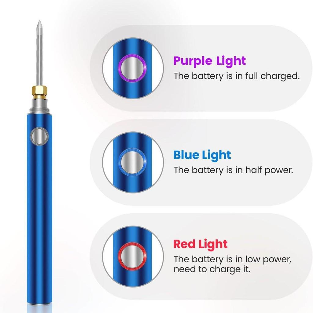 Portable Wireless Soldering Iron Kit with 1100mAh Battery for Home Repairs