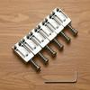 6 Pieces standardStyle Guitar Bridge Saddle Replacement Steel with Allen Simple to Use
