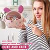 Cute Cashier Candy Storage Box Plastic Transparent Tape Cover Desktop Cartoon Creative Bar Multi Functional Tea Bag Storage Box