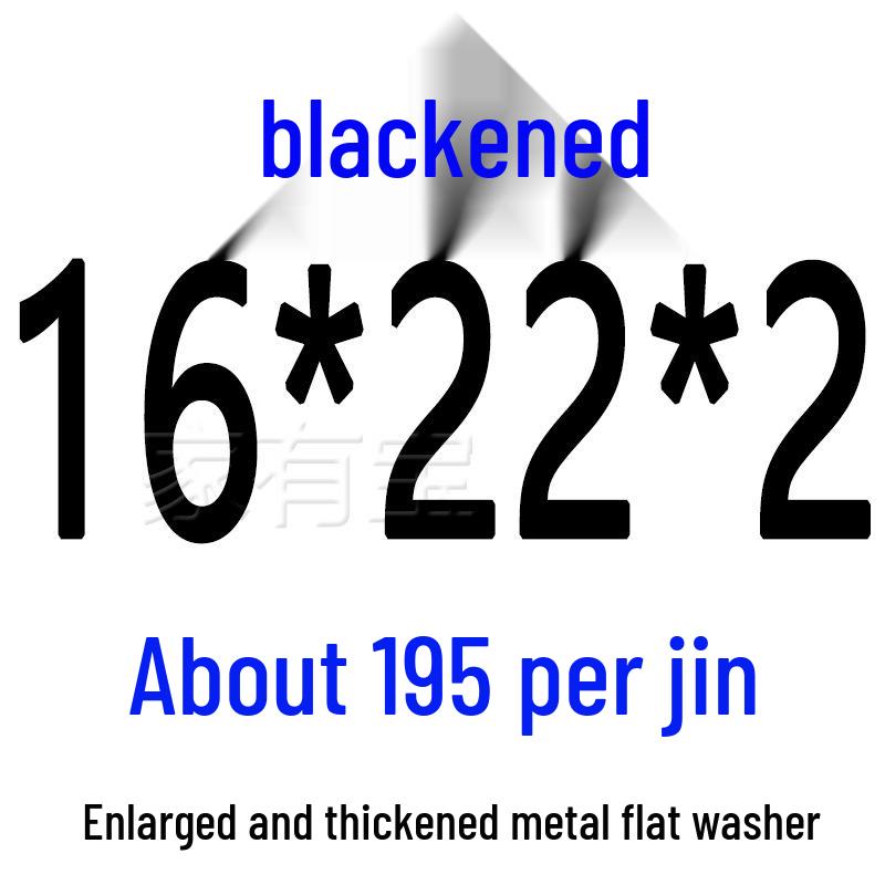 Round Blackened Thickened Metal Washer (M4-M16)